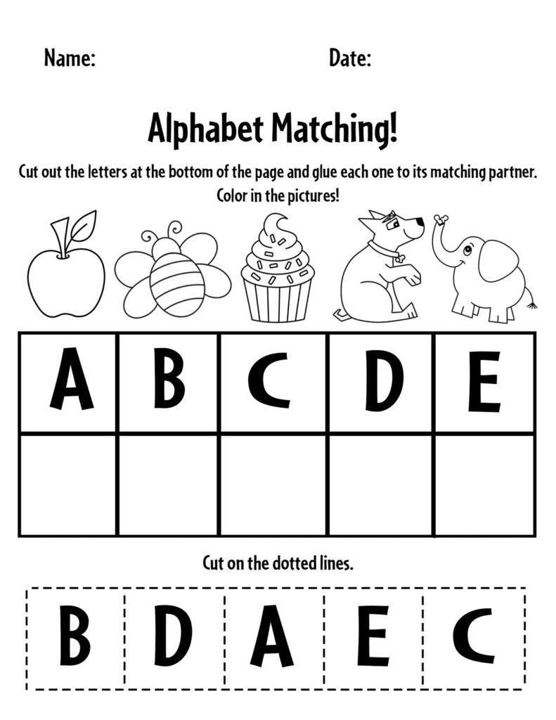 abc printable worksheets