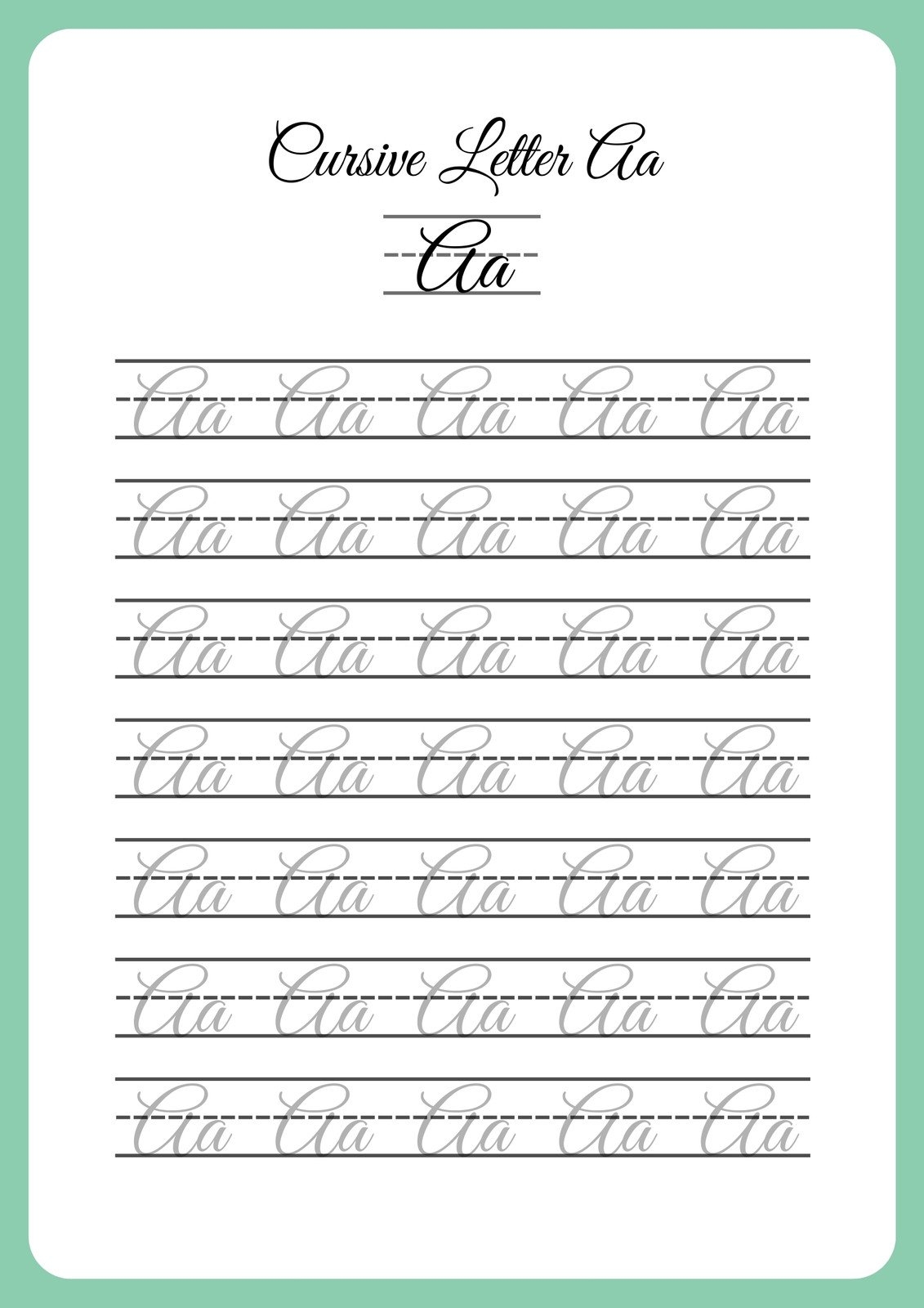 cursive handwriting printable worksheets cursive handwriting printable worksheets
