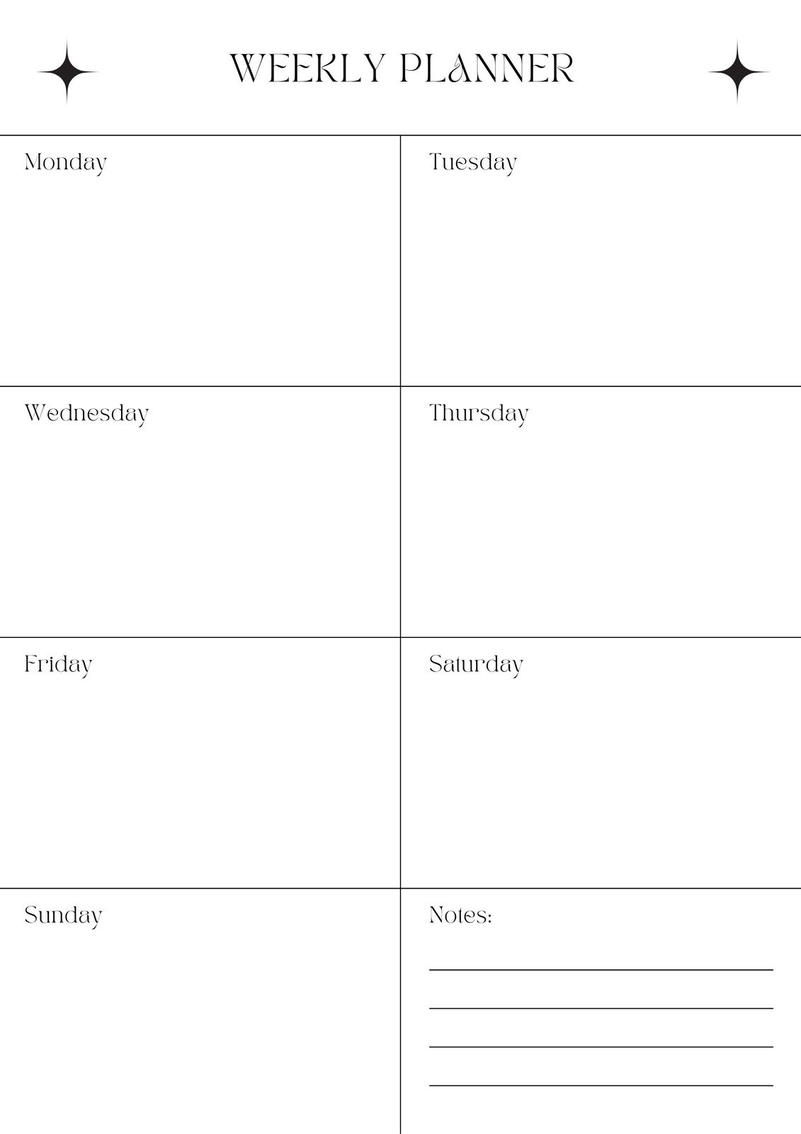 free printable weekly planner pretty free printable weekly planner pretty