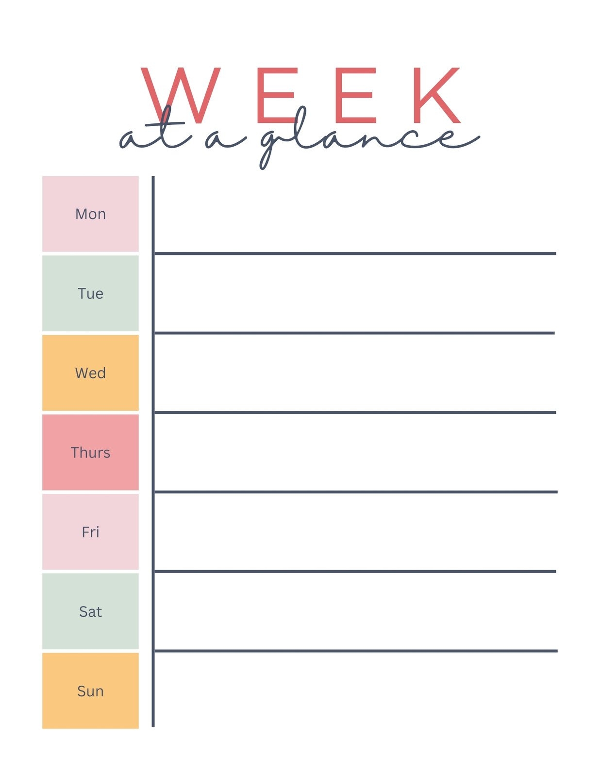 free weekly printable planner free weekly printable planner