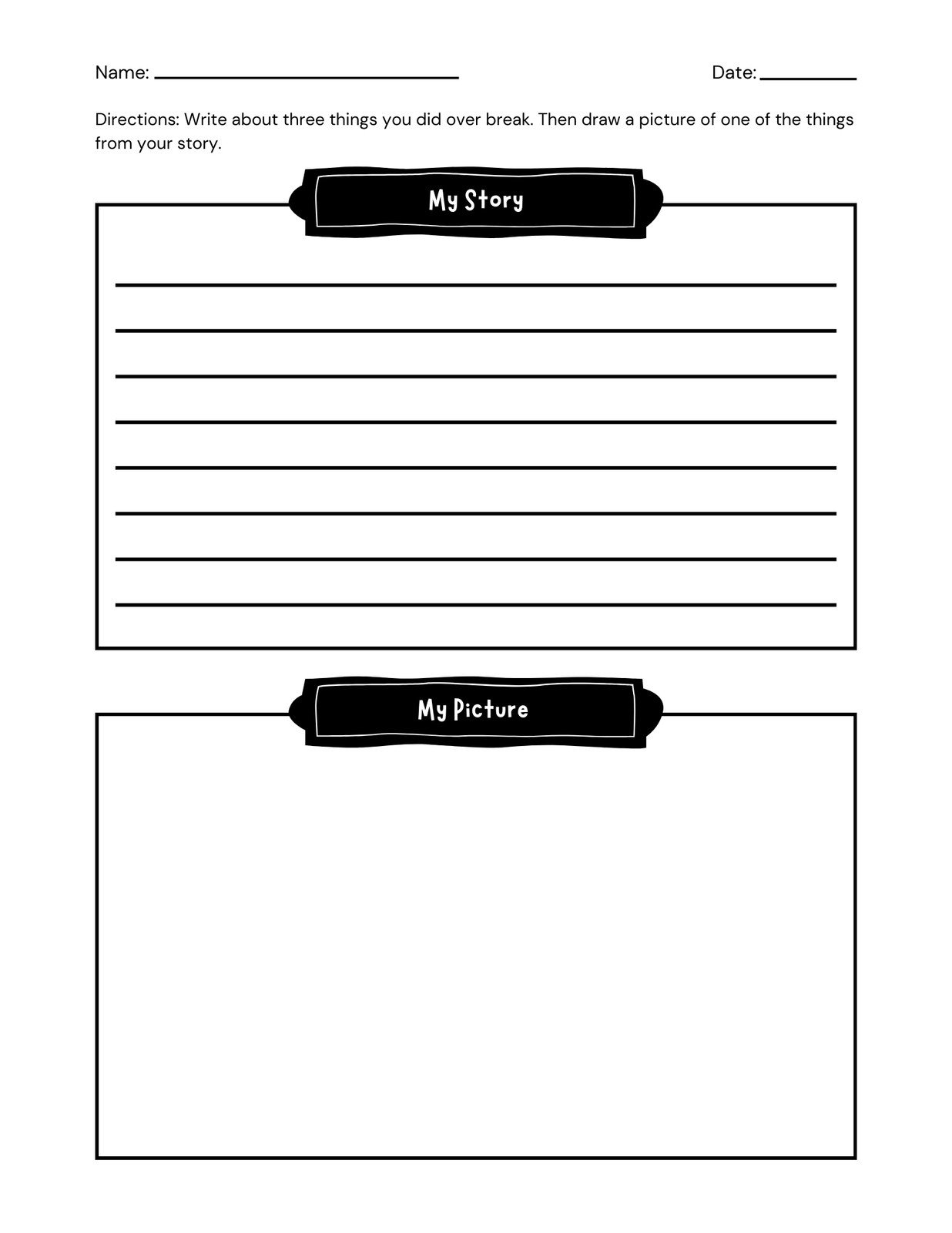 free printable writing worksheets