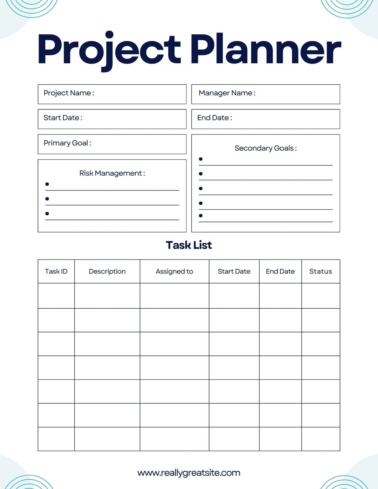 Free Custom Printable Project Schedule Planner Templates Canva Free Custom Printable Project Schedule Planner Templates Canva