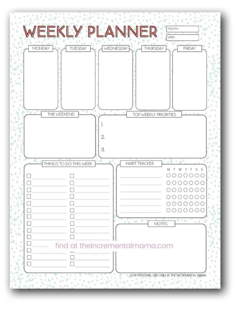 cute weekly planner printable cute weekly planner printable
