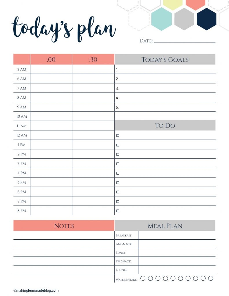 Free Daily Planner Your Secret To Staying Organized Making Lemonade Free Daily Planner Your Secret To Staying Organized Making Lemonade