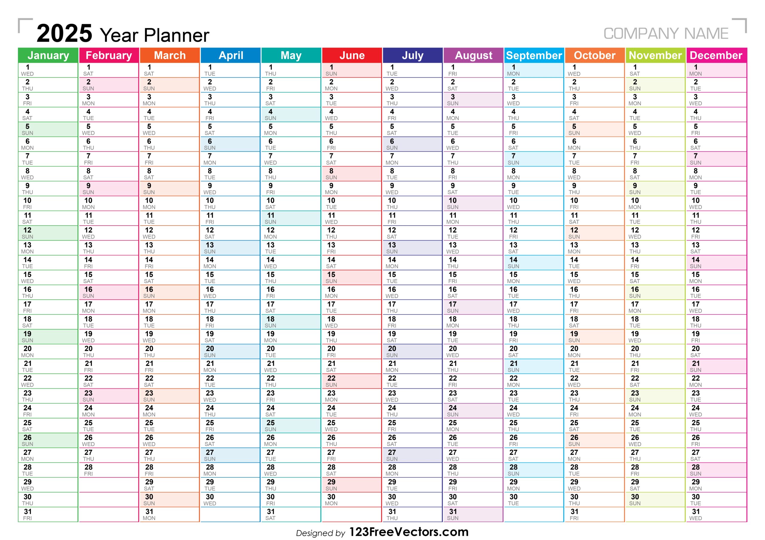 Free Download 2025 Year Planner Free Download 2025 Year Planner