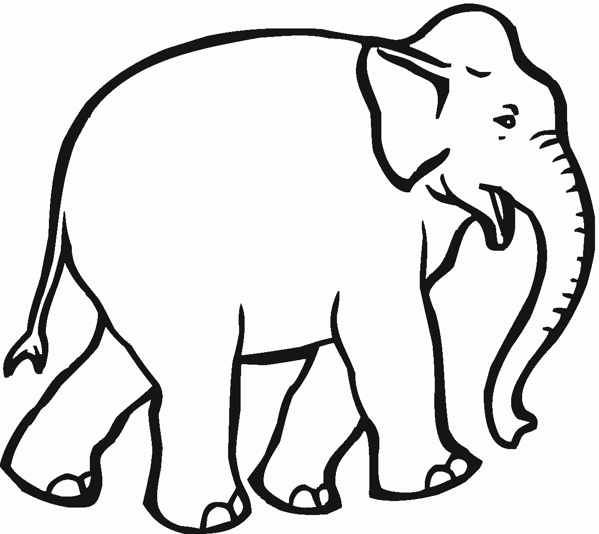 coloring book pages of elephants