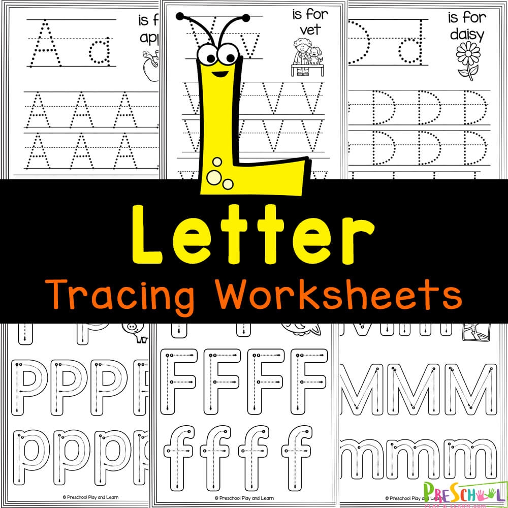 free printable preschool tracing worksheets