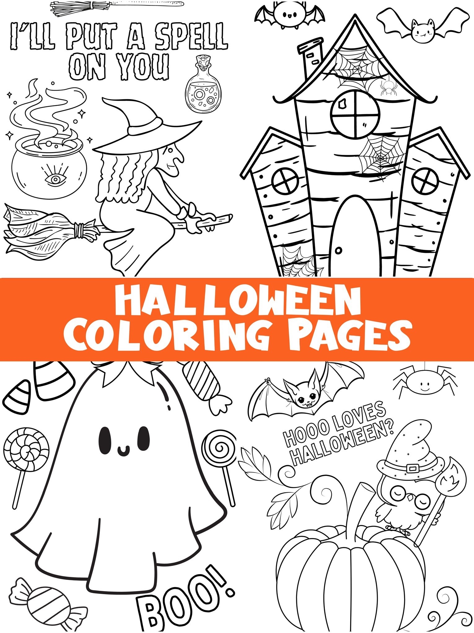 printable coloring pages halloween
