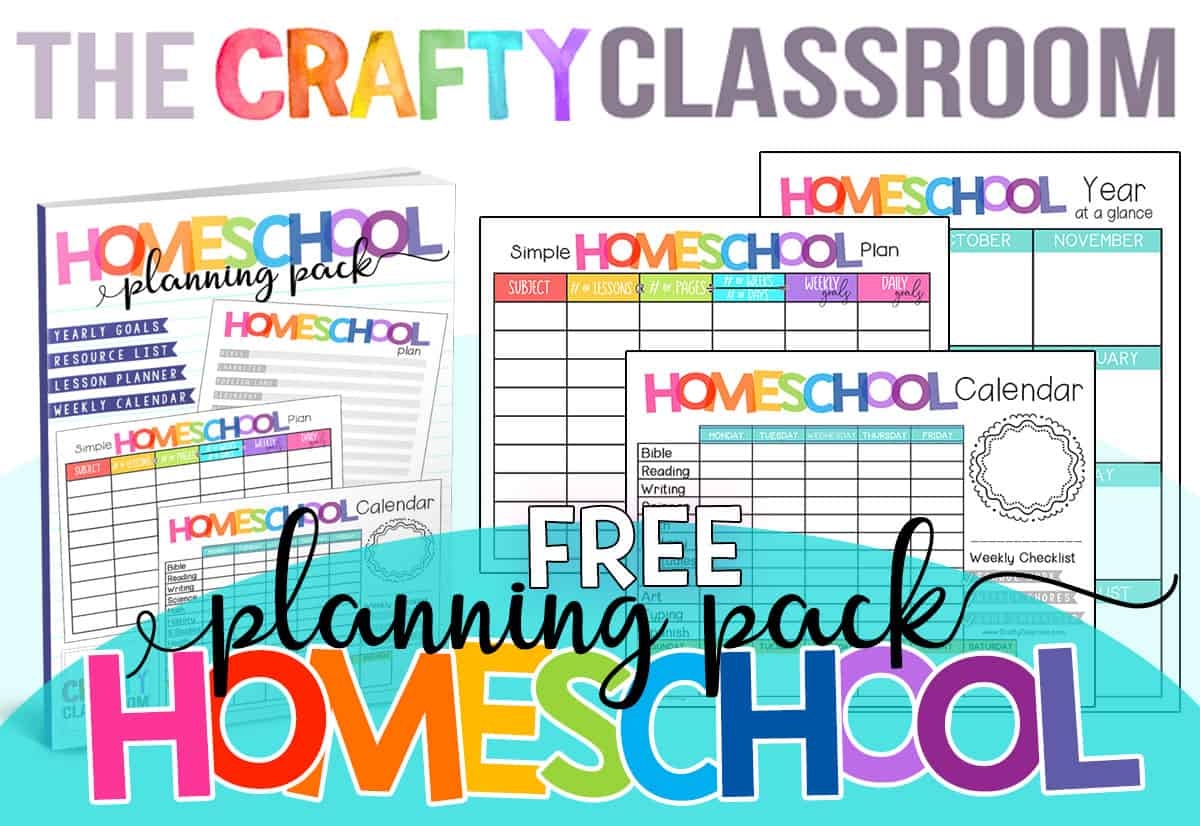 Free Homeschool Planner The Crafty Classroom Free Homeschool Planner The Crafty Classroom