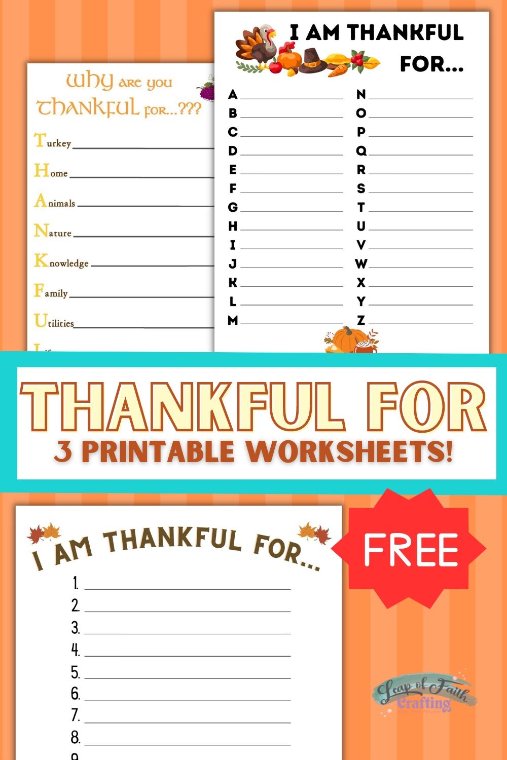 FREE I Am Thankful For Worksheet 3 Simple Printables Leap Of Faith Crafting FREE I Am Thankful For Worksheet 3 Simple Printables Leap Of Faith Crafting