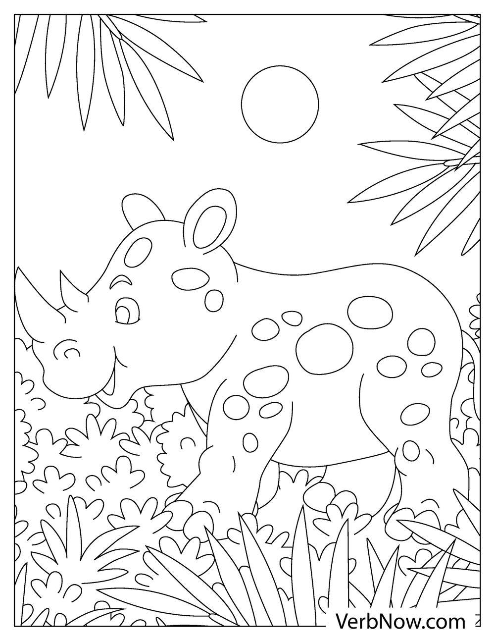Free JUNGLE Coloring Pages For Download Printable PDF 