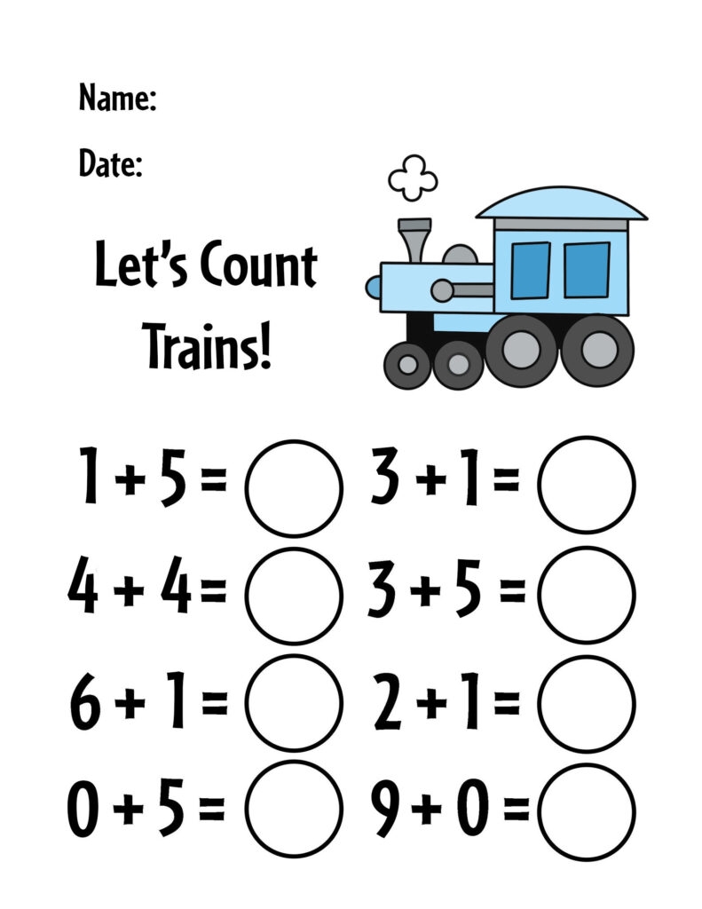 Free Kindergarten Addition Worksheets The Hollydog Blog