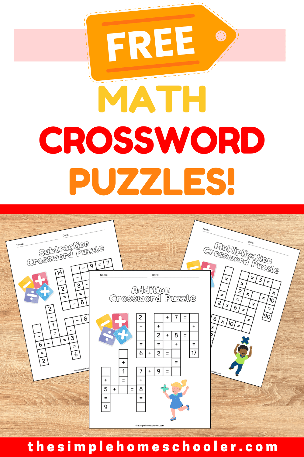math crossword puzzles free printable math crossword puzzles free printable