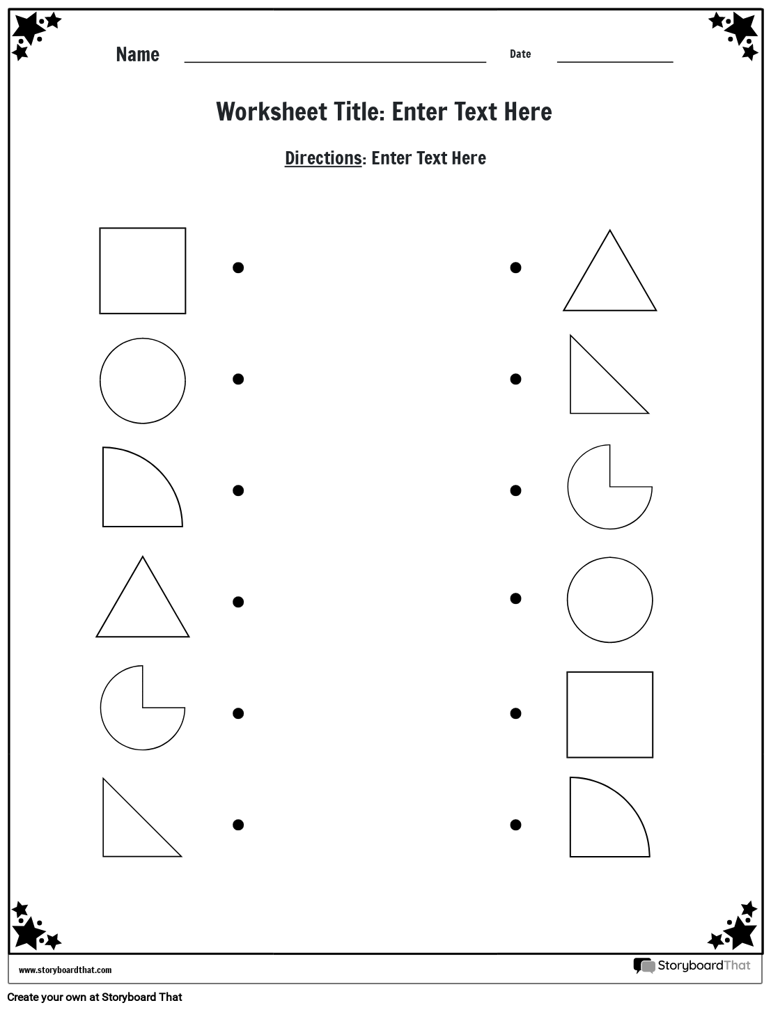printable shapes worksheets
