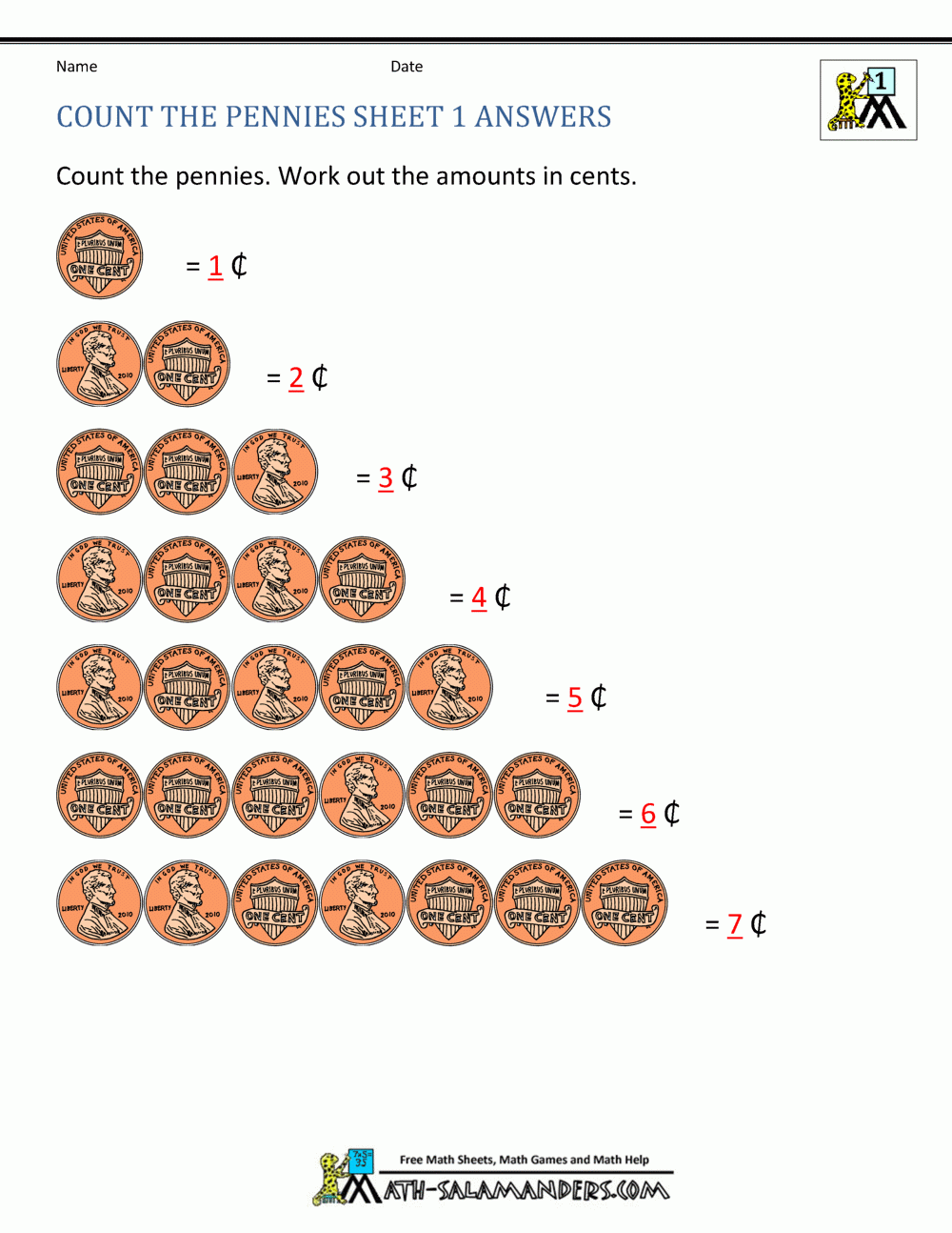 free printable money worksheets pdf