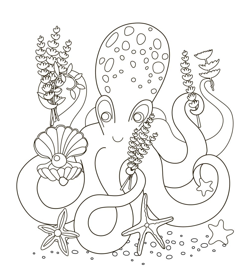 octopus coloring sheet