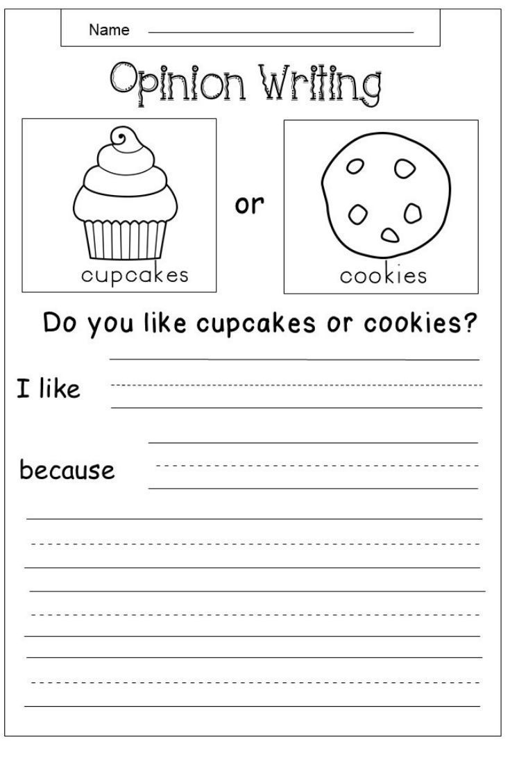 Free Opinion Writing Printable Kindermomma Free Opinion Writing Printable Kindermomma