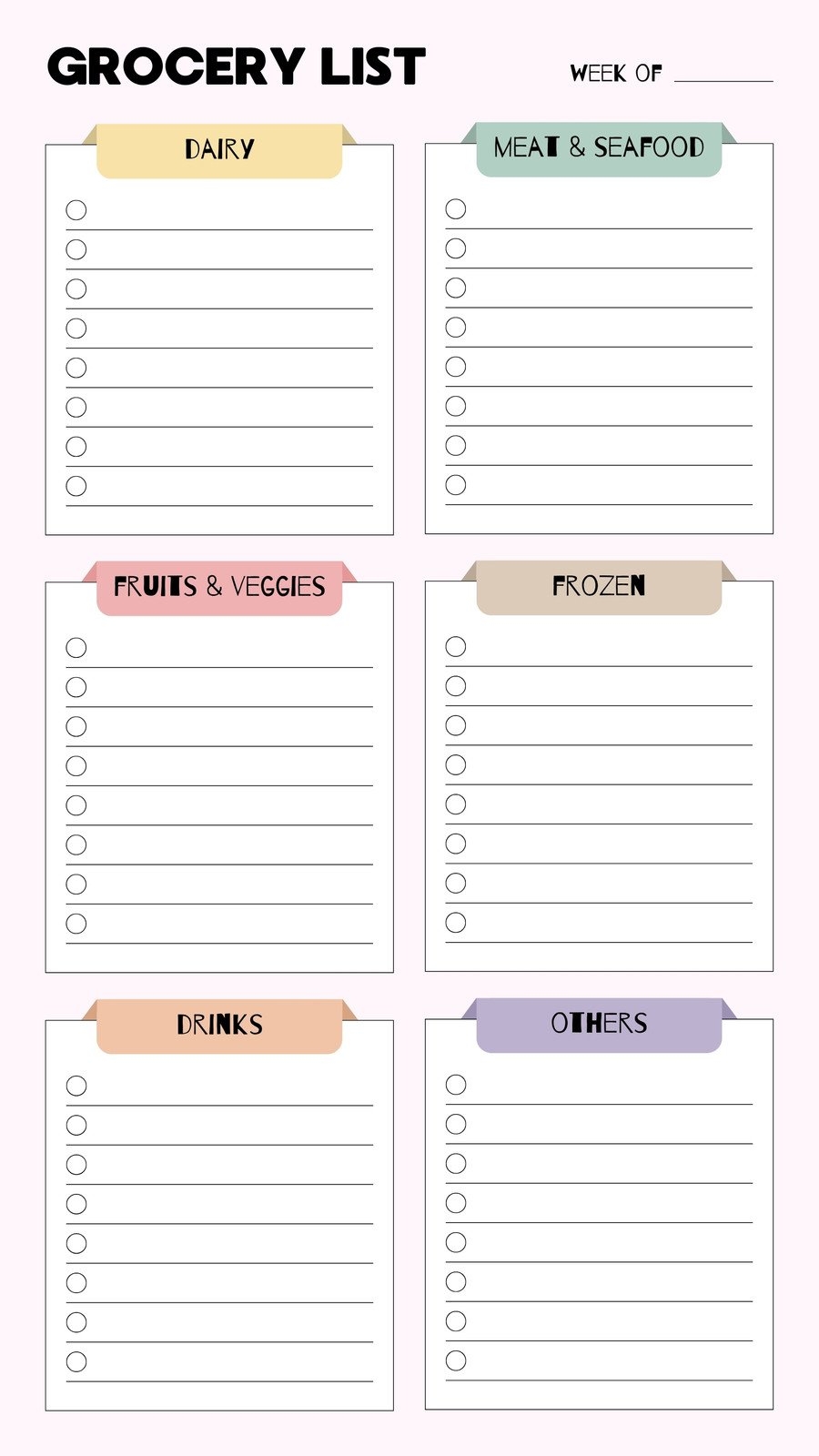 grocery checklist happy planner printables free mini size shopping list grocery checklist happy planner printables free mini size shopping list