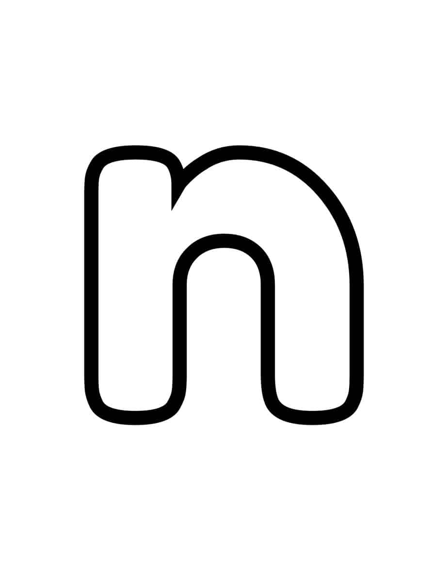 Free Printable Bubble Letter N Bubble Alphabet Letters