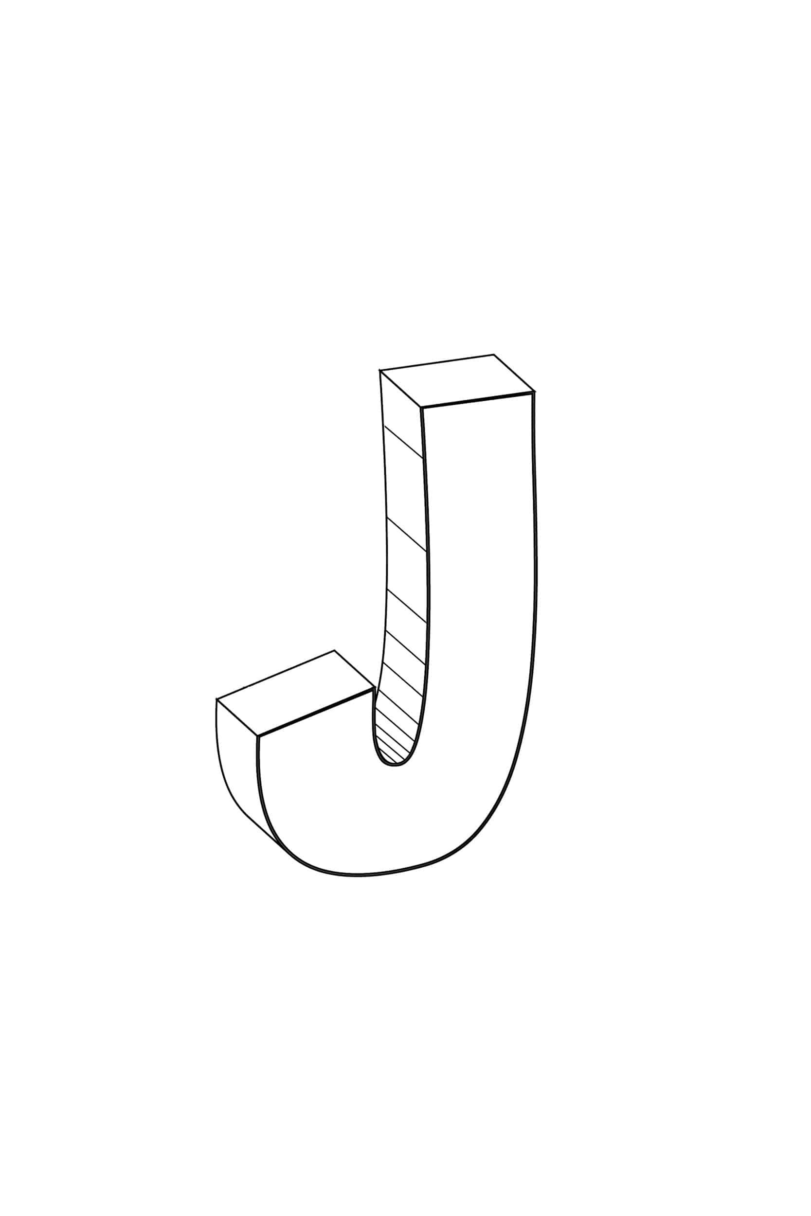 Free Printable Bubble Letters Cool Bubble Letter J