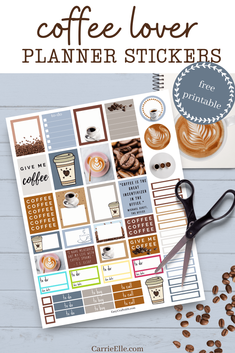 Free Printable Coffee Planner Stickers Carrie Elle Free Printable Coffee Planner Stickers Carrie Elle