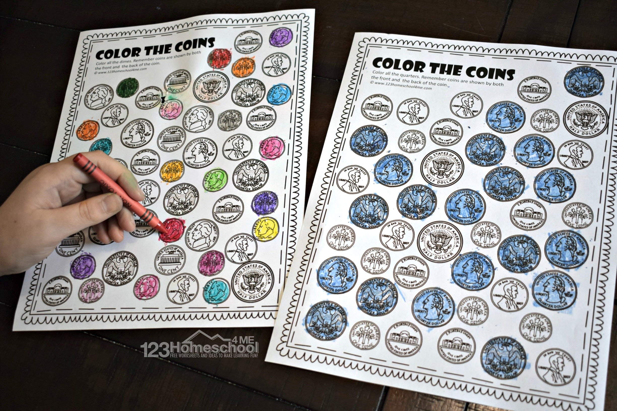 free printable money worksheets