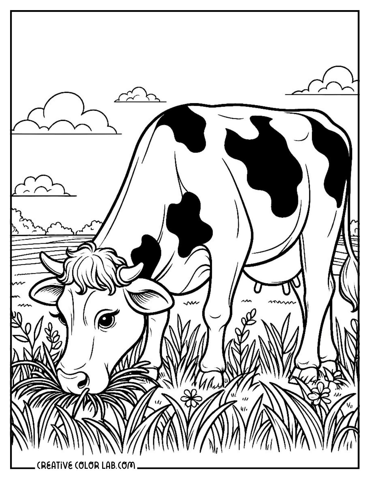 cattle pictures to color