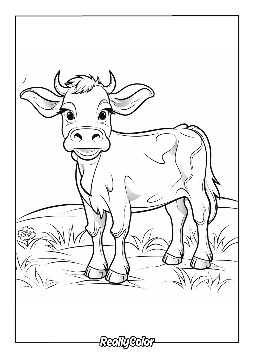 Free Printable Cow Coloring Pages Free Printable Cow Coloring Pages