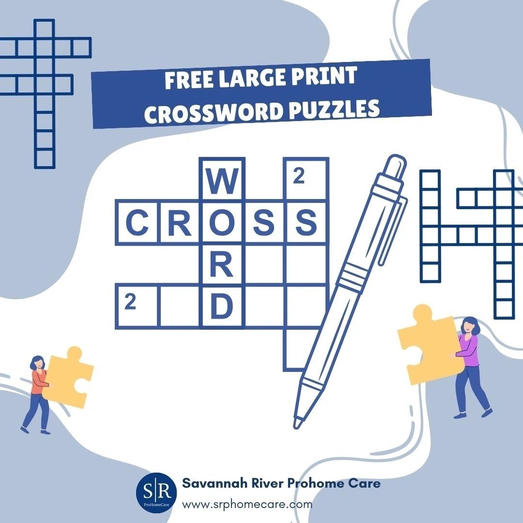 Free Printable Crossword Puzzles For Seniors Free Printable Crossword Puzzles For Seniors