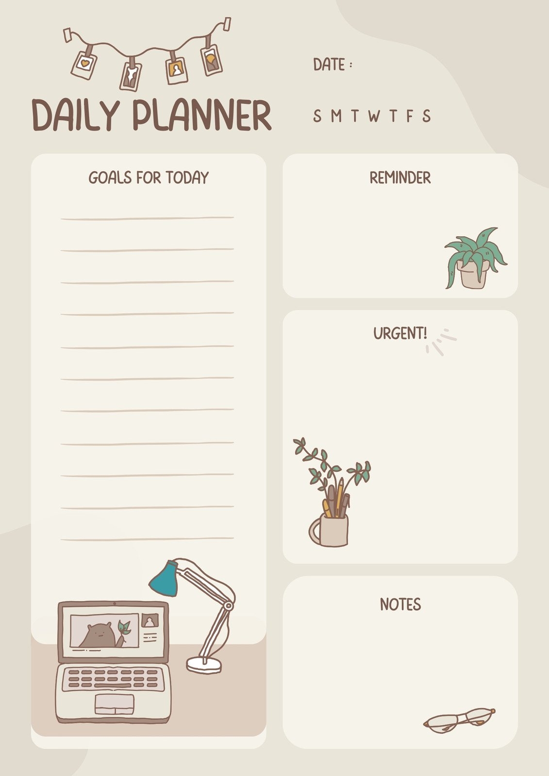 Free Printable Cute Planner Templates To Edit Online Canva