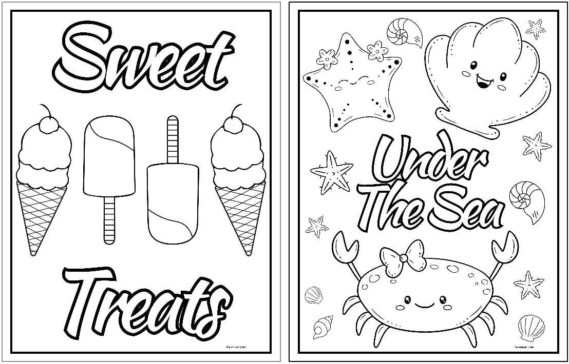 summer coloring page