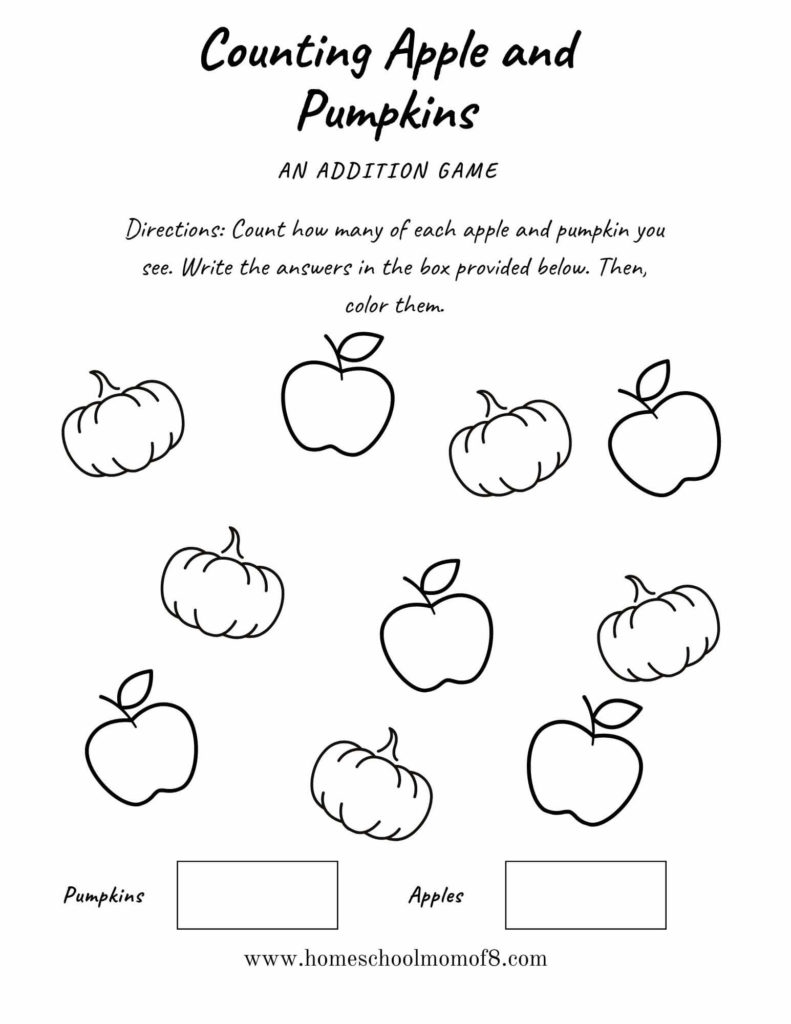 Free Printable Fall Worksheets HomeSchool Mom Of 8