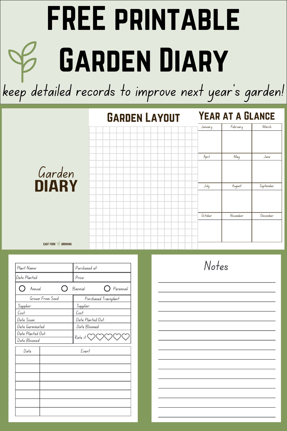 printable garden planner printable garden planner