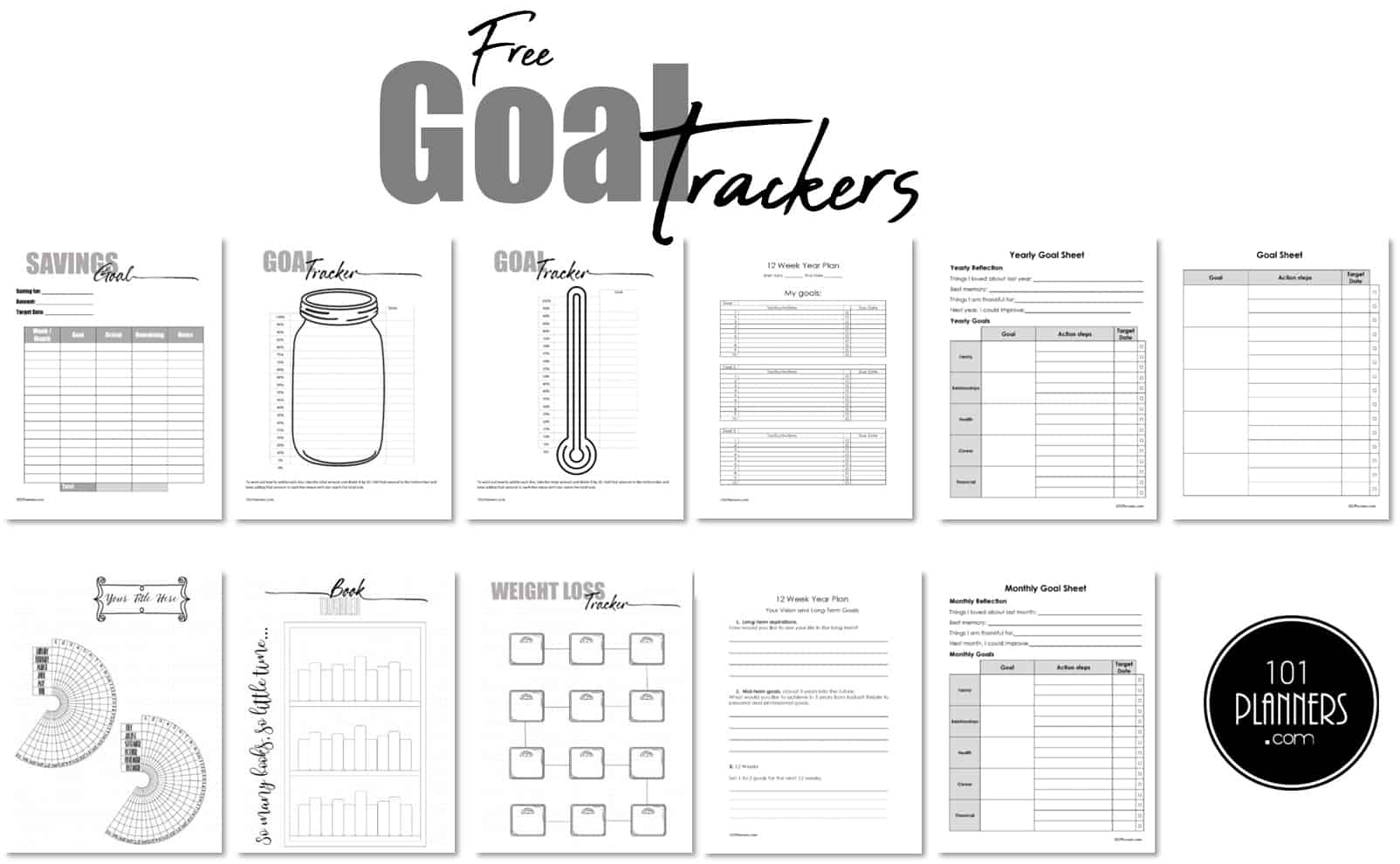 goal planner printable free