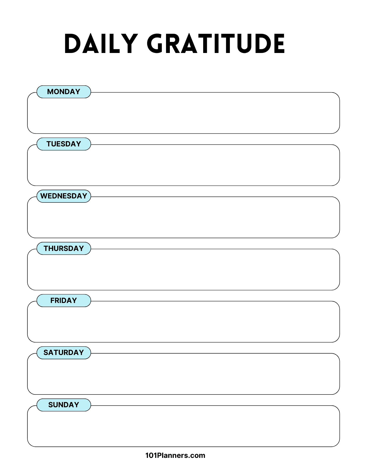 Free Printable Gratitude Journal Instant Download 