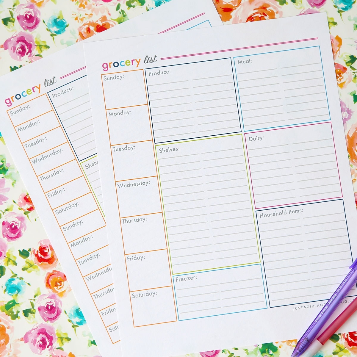 Free Printable Grocery List And Meal Planner Abby Lawson Free Printable Grocery List And Meal Planner Abby Lawson