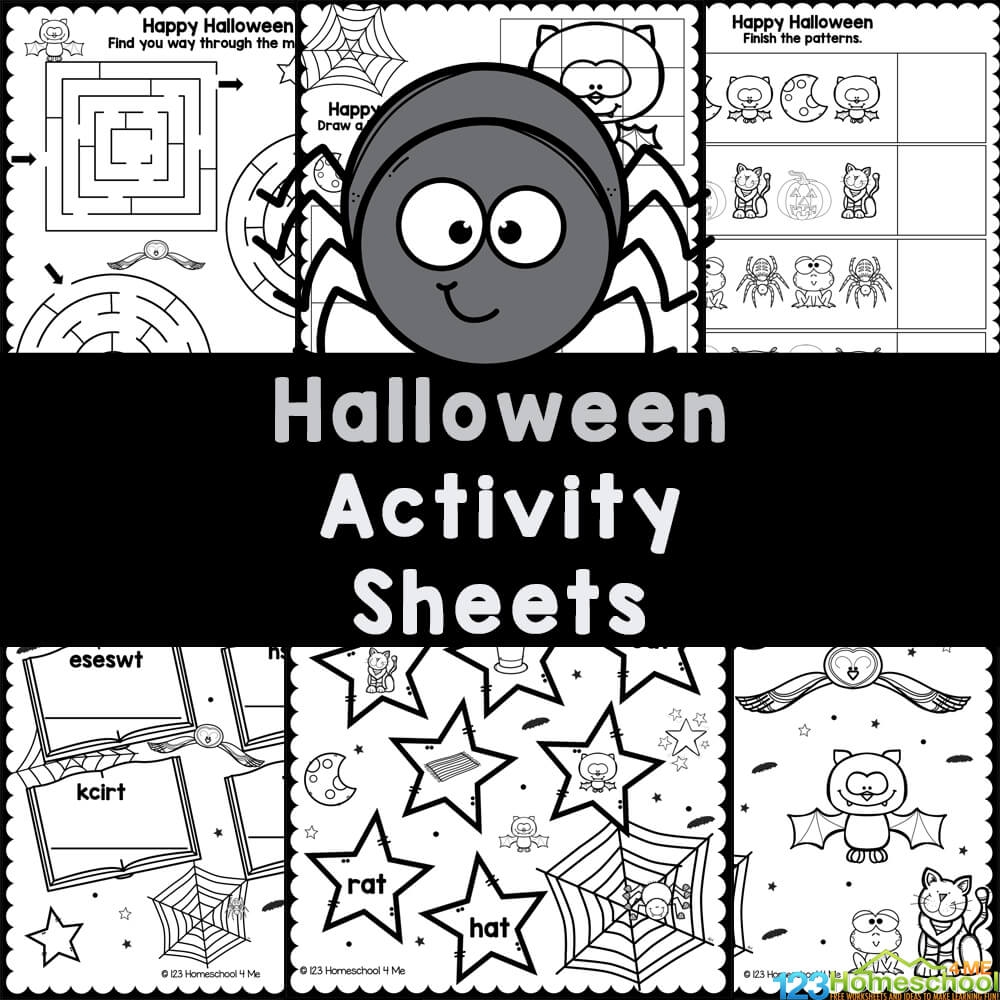 printable halloween worksheets