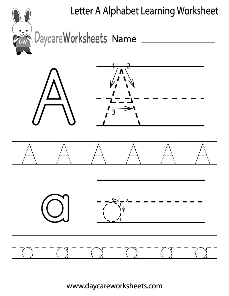 free preschool alphabet worksheets printables