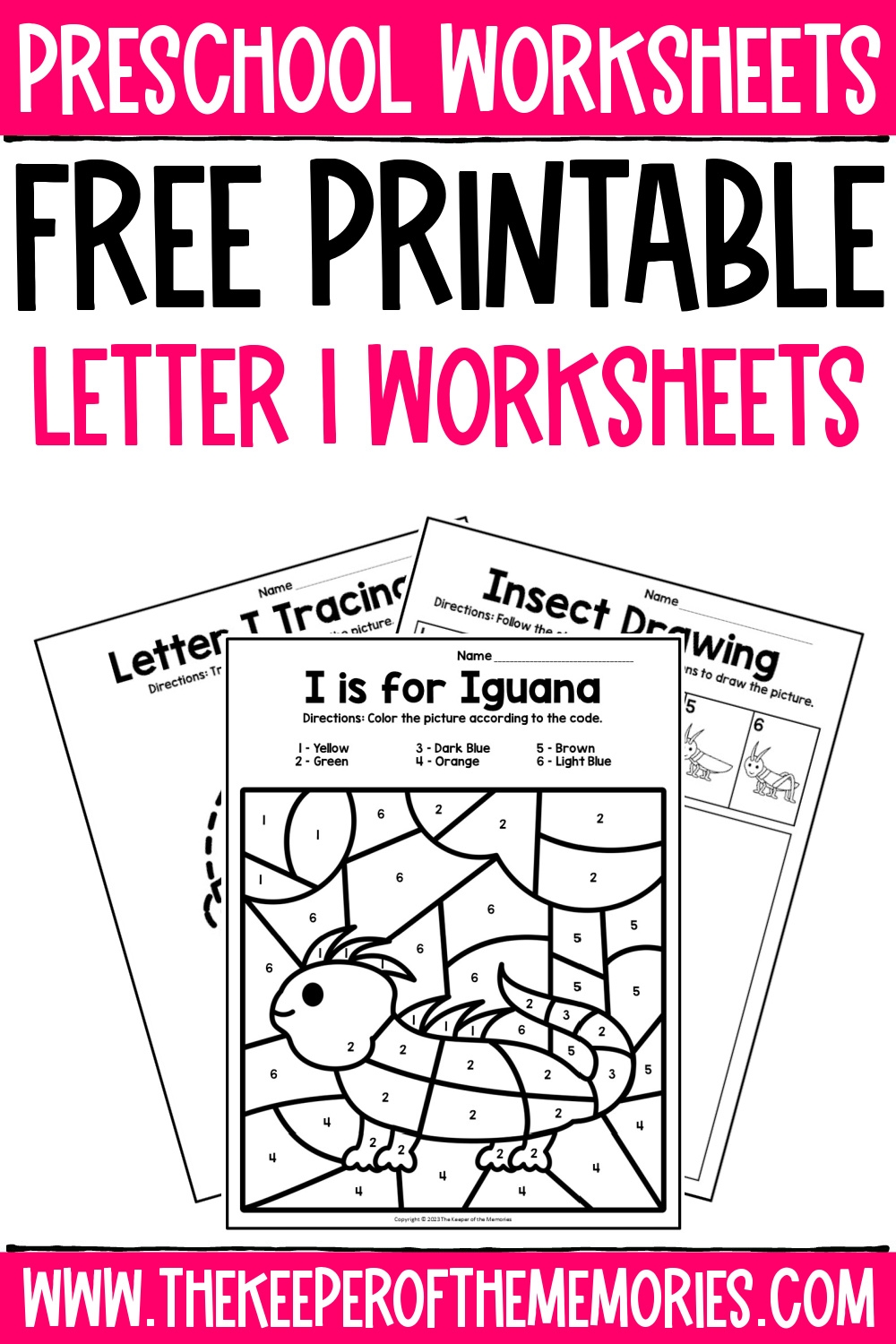 free printable letter i worksheets