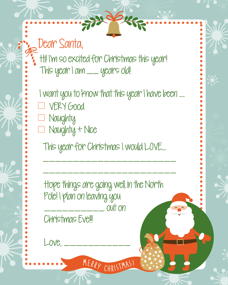 dear santa letter