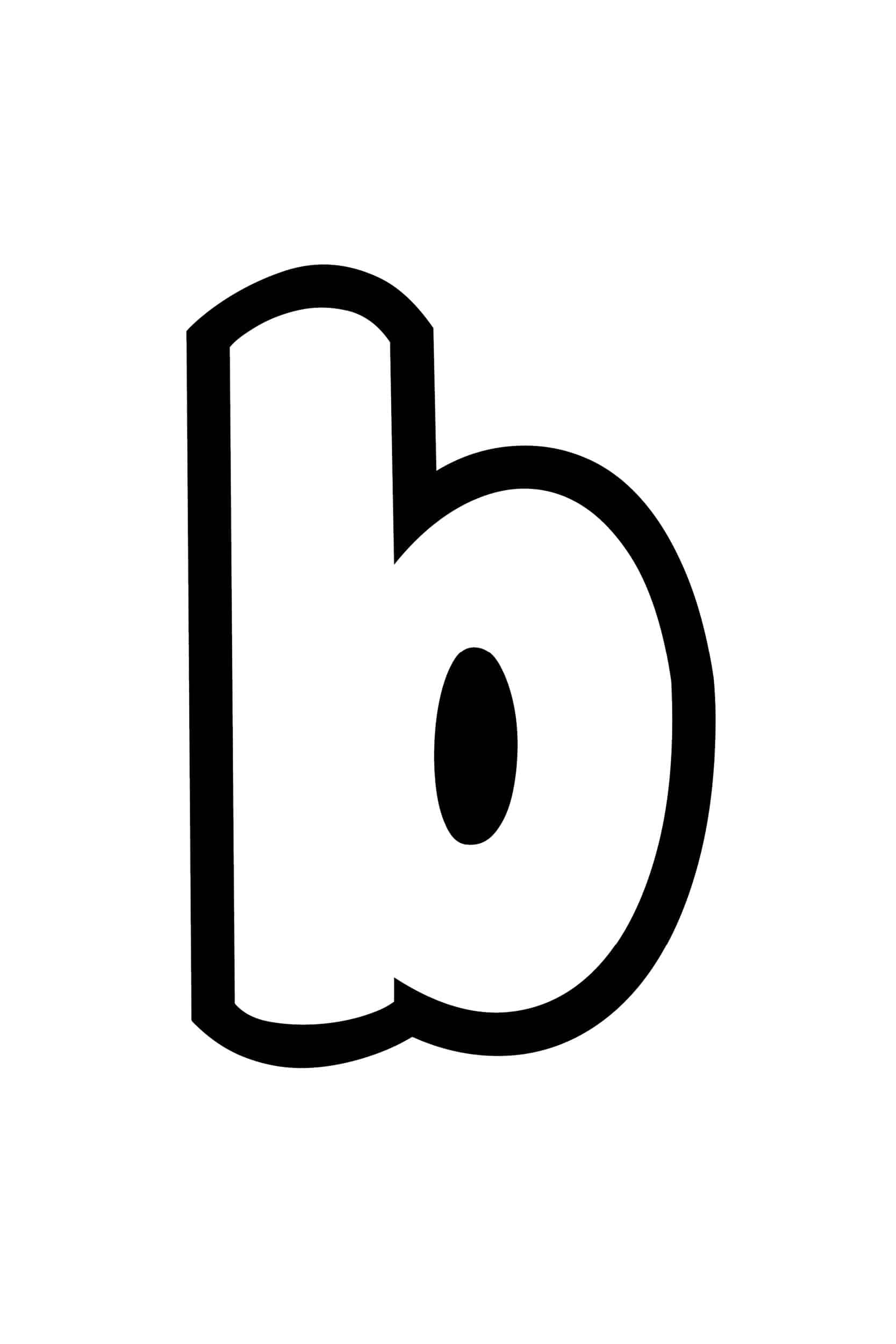 bubble letters for b