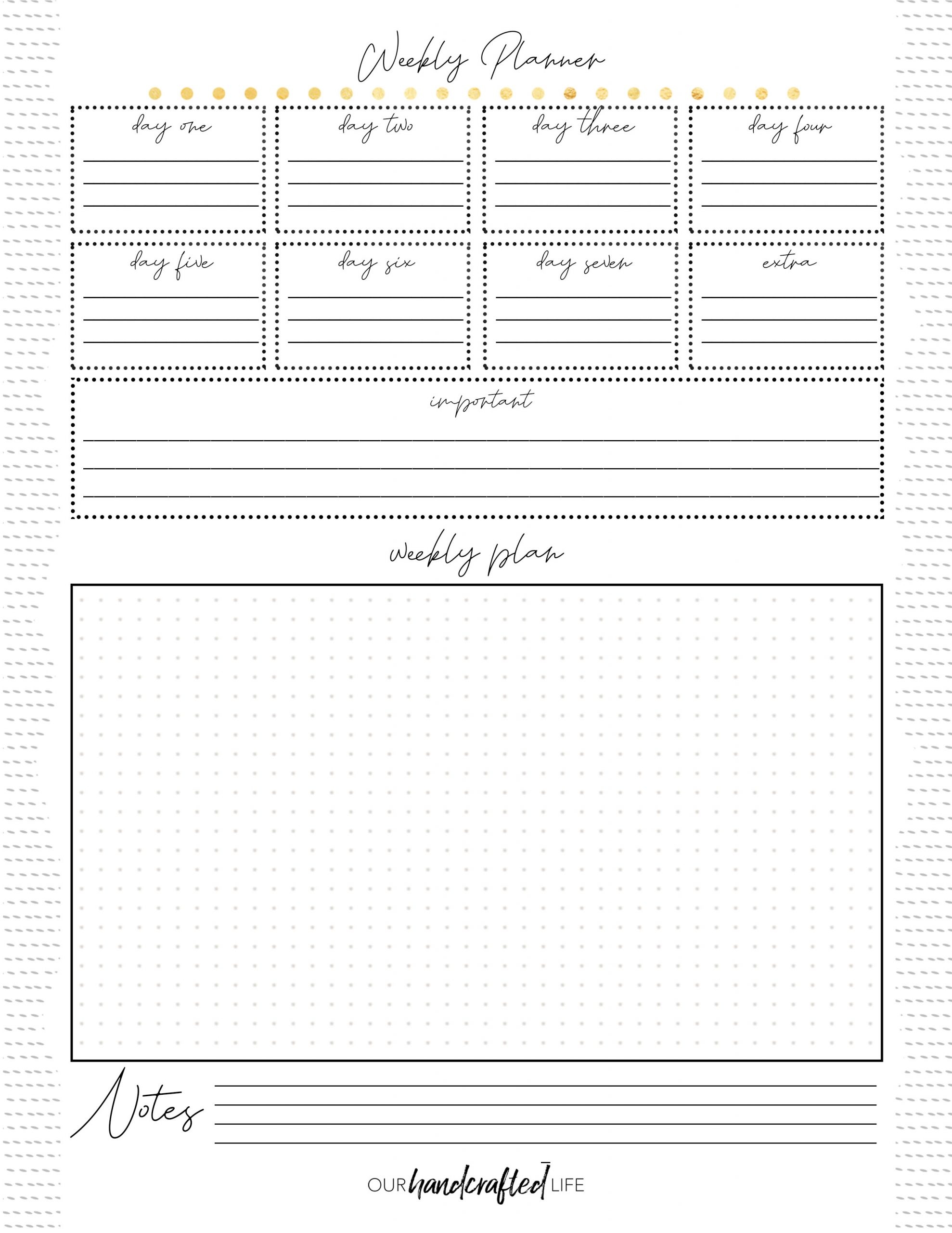 Free Printable Planner Pages Our Handcrafted Life Free Printable Planner Pages Our Handcrafted Life
