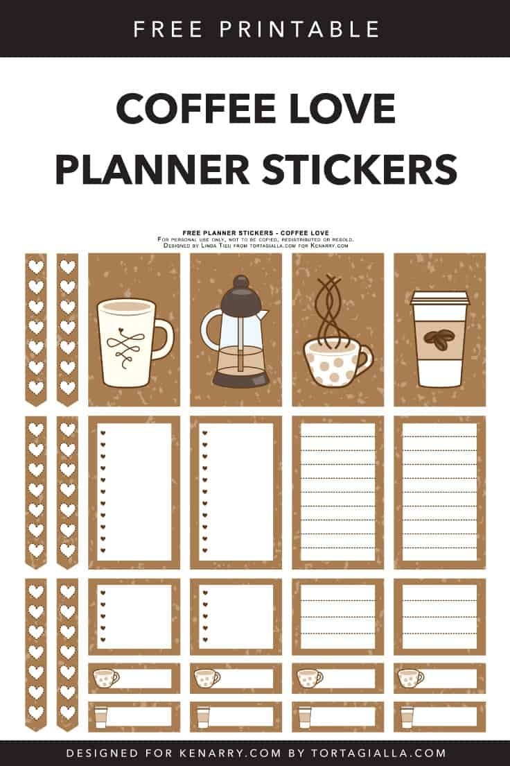 printable stickers planner