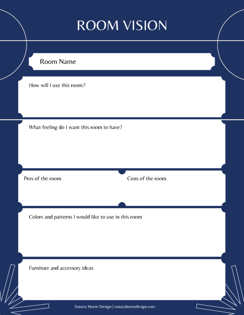 Free Printable Project Planner For Your Room Makeover Free Printable Project Planner For Your Room Makeover