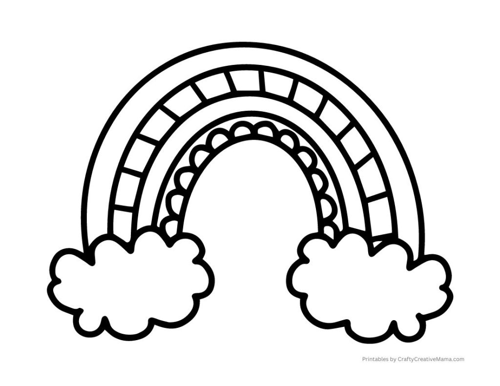 Free Printable Rainbow Coloring Pages What Mommy Does