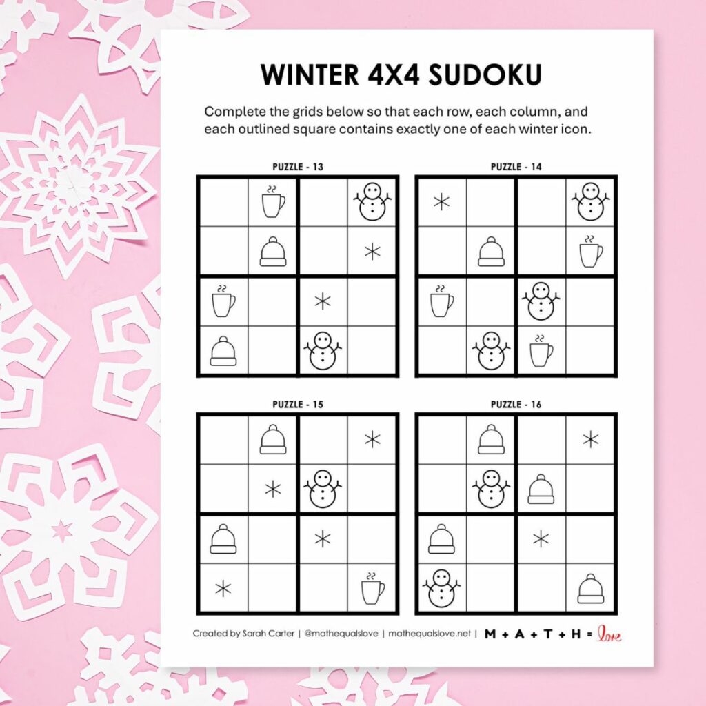 Free Printable Sudoku Puzzles PDF Downloads 