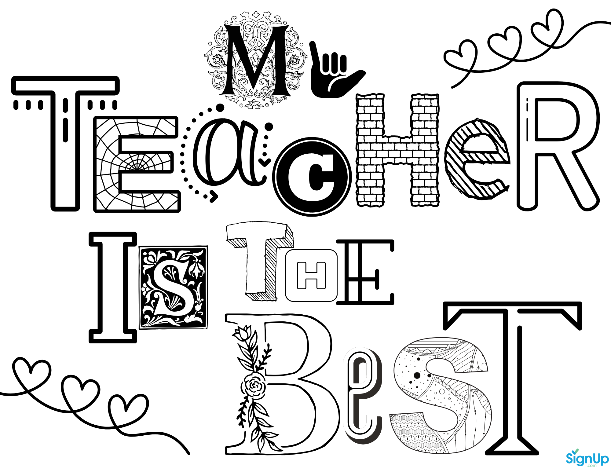 Free Printable Teacher Appreciation Coloring Pages SignUp Free Printable Teacher Appreciation Coloring Pages SignUp