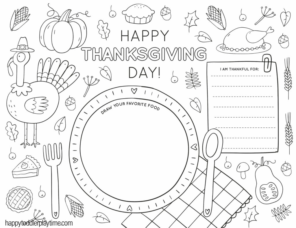 free printable worksheets for thanksgiving