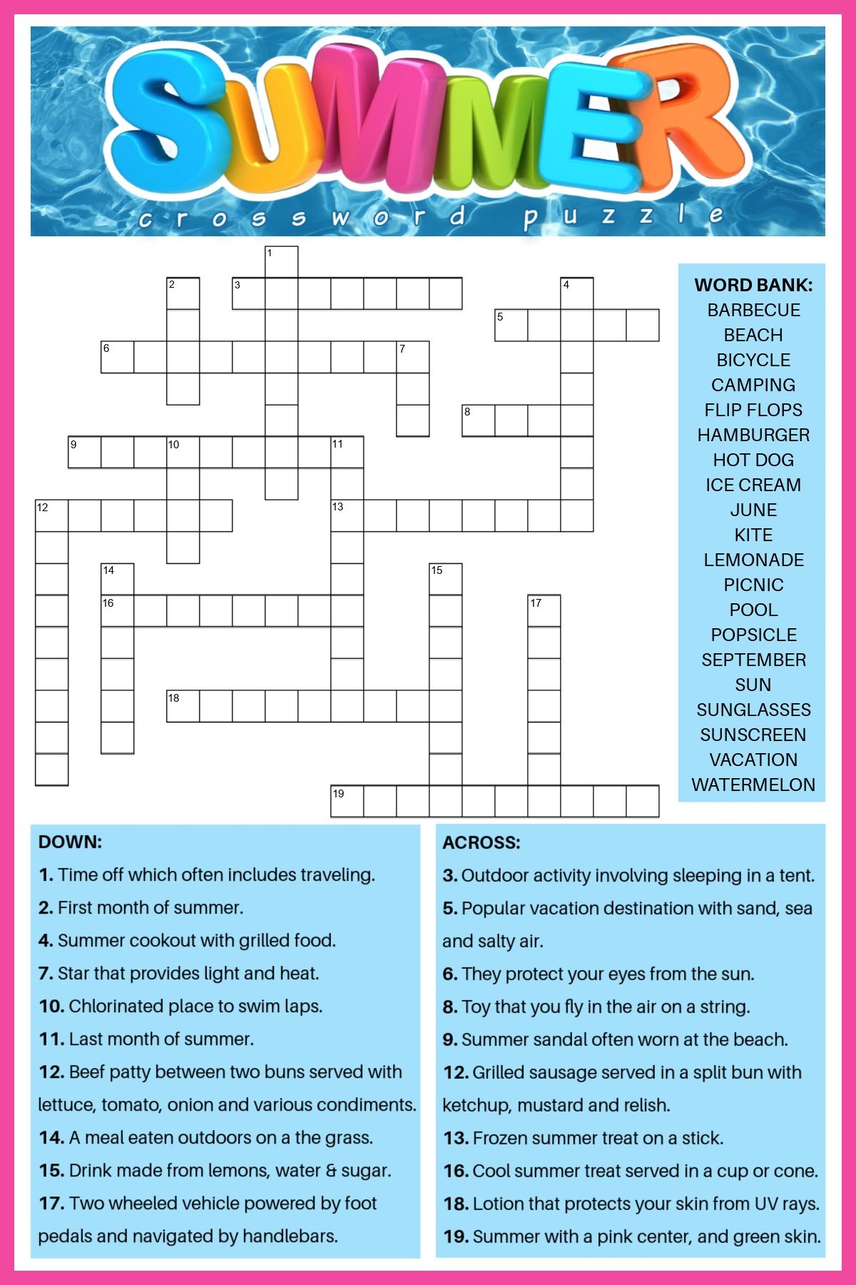 free printable crossword puzzles for seniors free printable crossword puzzles for seniors