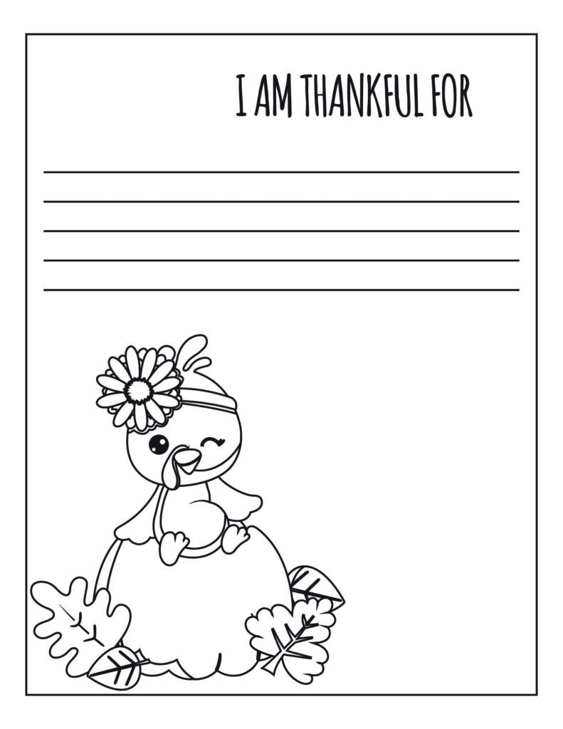 cute thanksgiving coloring pages